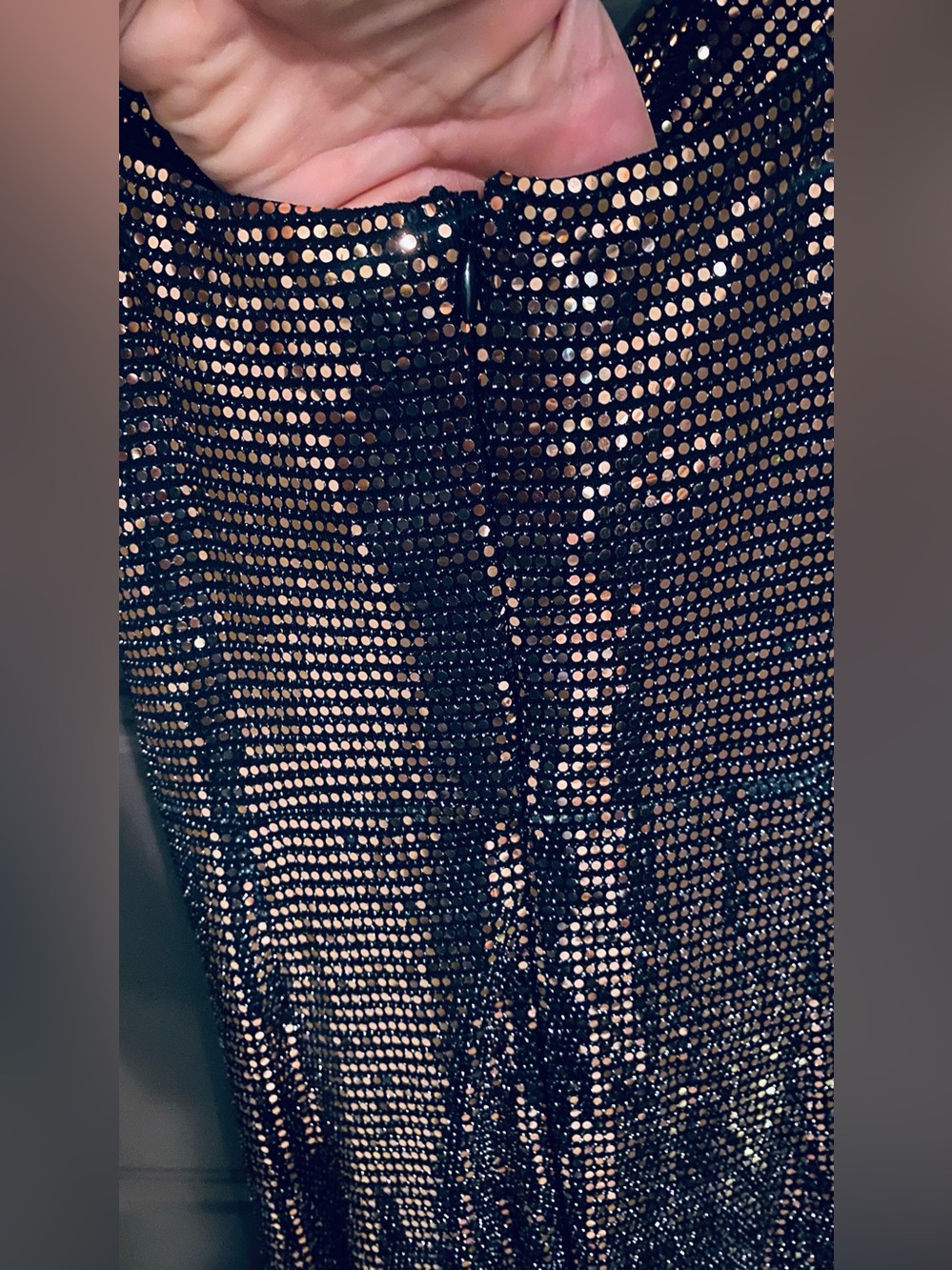 Lulu's glamours Sequin Cowl Draped Maxi Skirt - Picture 9 of 9